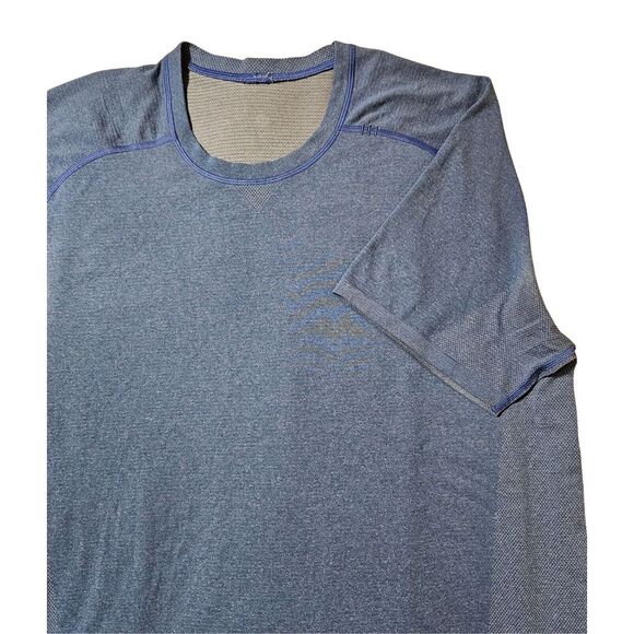 Lululemon Other - Lululemon Metal Vent Stretch Crew Neck‎ T-Shirt Blue Men's Size XXL